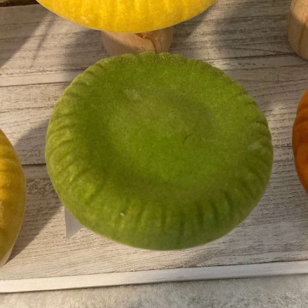 Hobby Lobby Fall 2021 Colorful Velvet Mushroom Decor Set